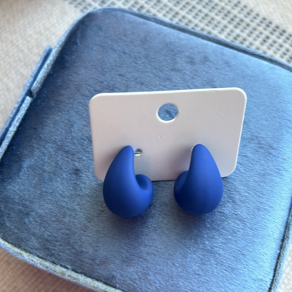 2/20 royal blue earrings